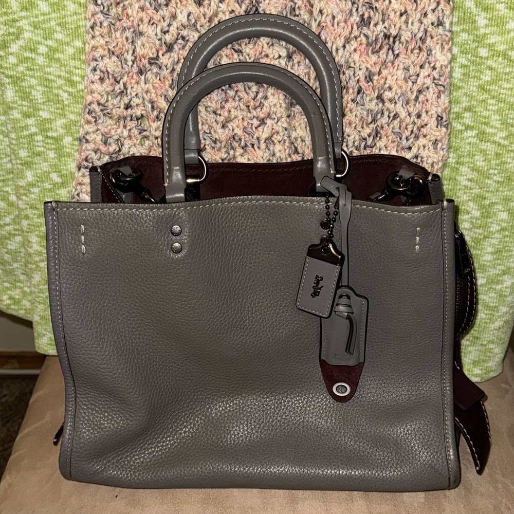 Coach 1941 Gray Leather Rogue 30